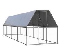 Vidaxl Poulailler D'extérieur 2x8x2 M Acier Galvanisé