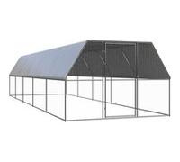 3154379 vidaXL Poulailler d'extérieur 3x10x2 m Acier galvanisé