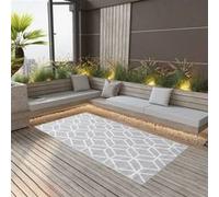 vidaXL Buitenkleed ARAKIL 120x180 cm PP grijs310421 Gris G