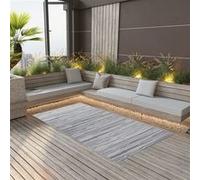 vidaXL Buitenkleed ARAKIL 120x180 cm PP grijs310437 Gris G