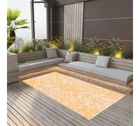 Buitenkleed ARAKIL 120x180 cm PP oranje en wit310461