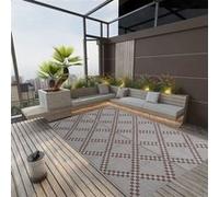 Vidaxl Tapis D'extérieur Marron 140x200 Cm Pp