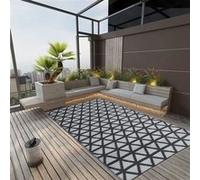 Buitenkleed ARAKIL 140x200 cm polypropeen zwart317007