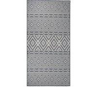 vidaXL Buitenkleed met patroon platgeweven 100x200 cm blauw340836 Bleu G