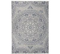 Vidaxl Tapis À Tissage Plat D'extérieur 120x170 Cm Motif Bleu