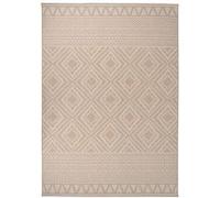 Vidaxl Tapis À Tissage Plat D'extérieur 120x170 Cm Rayures Brunes