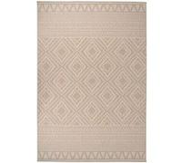 Vidaxl Tapis À Tissage Plat D'extérieur 160x230 Cm Rayures Brunes