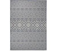 Tapis à Tissage Plat d'Extérieur Tapis de Protection Tapis de Couloir Terrasse Balcon Jardin Résistance aux UV 200x280 cm Rayures Bleues