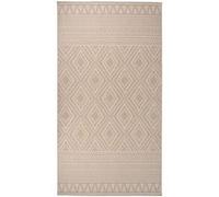 vidaXL Buitenkleed met patroon platgeweven 80x150 cm bruin340862 Brun G