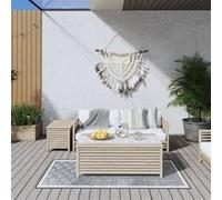 vidaXL Buitenkleed omkeerbaar 80x150 cm grijs en wit364797 G