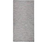 Buitenkleed platgeweven 100x200 cm bruin en blauw340815