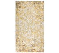 Buitenkleed platgeweven 115x170 cm geel 317044