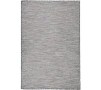 vidaXL Buitenkleed platgeweven 120x170 cm bruin en blauw340816 Noir G