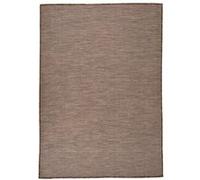 Vidaxl Tapis À Tissage Plat D'extérieur 160x230 Cm Marron