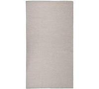 vidaXL Buitenkleed platgeweven 80x150 cm taupe340778 Taupe G