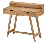 Vidaxl Bureau 100x45x90 Cm Bois De Manguier Brut Solide Multicolore