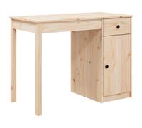 vidaXL Bureau 100x50x75 cm Bois massif de pin Marron
