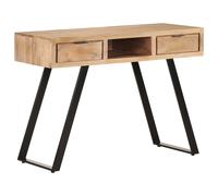 vidaXL Bureau 107x45x79 cm Bois d'acacia solide avec bord naturel