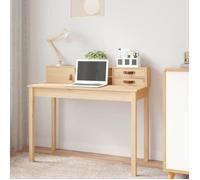vidaXL Bureau 110x50x93 cm en bois massif de pin