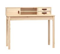 vidaXL Bureau 110x50x93 cm en bois massif de pin