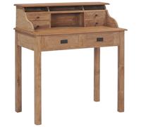 vidaXL Bureau 90x50x100 cm bois de teck solide 282851