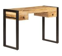 vidaXL Bureau avec 2 tiroirs 110x50x77 cm Bois solide de manguier G