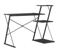 vidaXL Bureau avec étagère 20288 Noir 116x50x93 cm