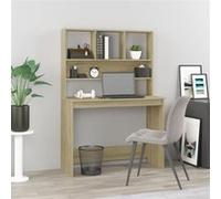 vidaXL Bureau avec étagères Chêne sonoma 102x45x148 cm chêne sonoma G