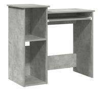 vidaXL Bureau avec étagères bois d'ingénierie 84x40x78 cm gris béton