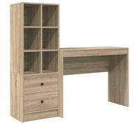 Vidaxl Bureau Avec Rangement Chêne Sonoma Bois D'ingénierie
