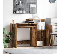 vidaXL Bureau avec Rangement Bois Ancien 120.5 x 44 x 88.5 cm 869480
