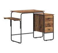 vidaXL Bureau avec Rangement Bois de chêne 120 x 50 x 75 cm