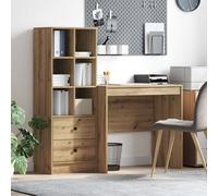 Vidaxl Bureau Avec Rangement Chêne Artisan Bois D'ingénierie