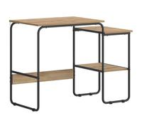 vidaXL Bureau avec Rangement Chêne Artisanal 100 x 50 x 75 cm