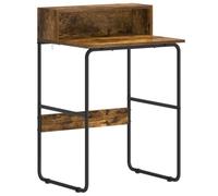 vidaXL Bureau avec Rangement Chêne fumé 60 x 50 x 91 cm
