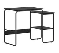 vidaXL Bureau avec Rangement Chêne Noir 100 x 50 x 75 cm