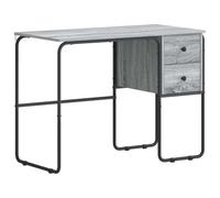 vidaXL Bureau avec Rangement Sonoma Gris 100 x 50 x 75 cm