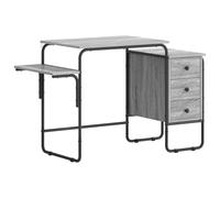 vidaXL Bureau avec Rangement Sonoma Gris 120 x 50 x 75 cm