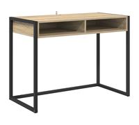 vidaXL Bureau avec stockage Sonoma 100 x 50 x 75 cm Bois d'ingénierie