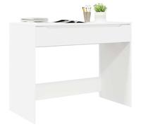 vidaXL Bureau avec tiroir Blanc 100 x 50 x 78 cm Bois d'ingénierie minimaliste et durable