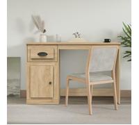 vidaXL Bureau 816475 – 115x50x75 cm – chêne sonoma, avec tiroir, bois d'ingénierie