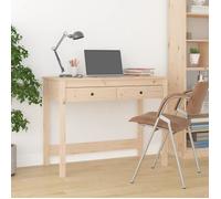 vidaXL Bureau avec tiroirs 100x50x78 cm Bois massif de pin 824643