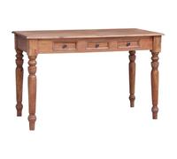 vidaXL Bureau avec tiroirs 117x57x75 cm Bois de récupération massif