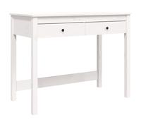 vidaXL Bureau avec tiroirs Blanc 100x50x78 cm Bois massif de pin 824644