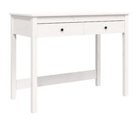 vidaXL Bureau 824644 avec tiroirs Blanc 100x50x78 cm Bois massif de pin