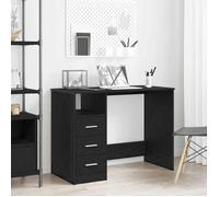 vidaXL Bureau avec tiroirs en chêne Noir 102 x 50 x 76 cm Bois d'ingénierie