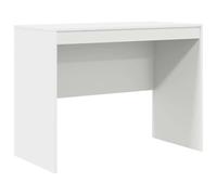 vidaXL Bureau Blanc 100 x 50 x 76 cm, Bureau moderne pour le salon, compact, résistant, écriture minimaliste pour étudiants et enfants