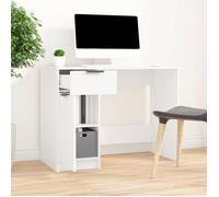 vidaXL Bureau 811493 Blanc 100 x 50 x 75 cm Bois d'ingénierie