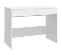 vidaXL Bureau Blanc 101x50x76,5 cm Aggloméré