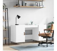 vidaXL Bureau blanc 140x50x75 cm bois d'ingénierie 829516